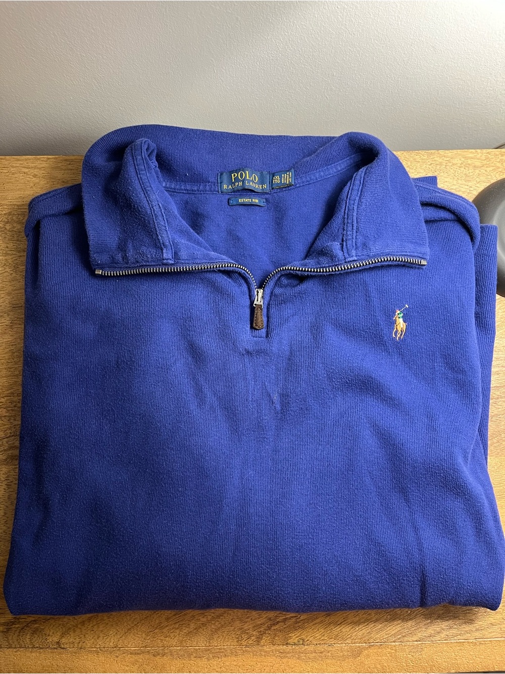 Ralph Lauren Polo Men's Royal Blue Half-Zip Pullover